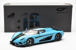 Koenigsegg Regera Baby Niebieski GT Spirit 1:18 GT881 Żywica — zdjęcie 6 z 6