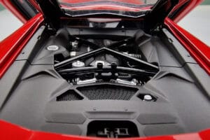 Lamborghini Aventador LP700-4 Andromeda Czerwony AUTOart 1:18 74669 Metal — zdjęcie 9 z 10