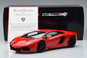 Lamborghini Aventador LP700-4 Andromeda Czerwony AUTOart 1:18 74669 Metal — zdjęcie 10 z 10