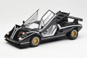 Lamborghini Countach LP 500R Czarny Kyosho 1:18 08320C Metal — zdjęcie 2 z 8