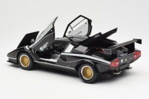 Lamborghini Countach LP 500R Czarny Kyosho 1:18 08320C Metal — zdjęcie 5 z 8