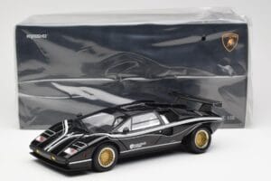 Lamborghini Countach LP 500R Czarny Kyosho 1:18 08320C Metal — zdjęcie 8 z 8