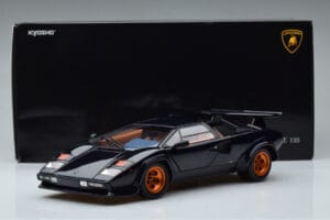 Lamborghini Countach LP500S Walter Wolf Ciemny Niebieski Kyosho 1:18 08320D Metal — zdjęcie 11 z 11