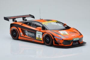 Lamborghini Gallardo LP600+ GT3 Rhinos Leipert Motorsport #12 A. Petrishin / D. Leiper ADAC GT Masters 2011 Minichamps 1:18 1 — zdjęcie 4 z 6