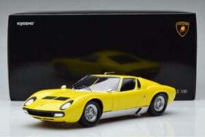 Lamborghini Miura SV Żółty Kyosho 1:18 08317Y Metal — zdjęcie 11 z 11
