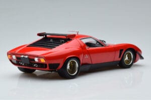 Lamborghini Miura SVR Czerwony Kyosho 1:18 08319RBK Metal — zdjęcie 3 z 9