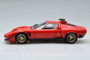 Lamborghini Miura SVR Czerwony Kyosho 1:18 08319RBK Metal — zdjęcie 5 z 9