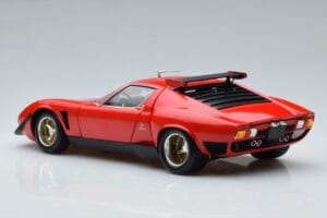 Lamborghini Miura SVR Czerwony Kyosho 1:18 08319RBK Metal — zdjęcie 7 z 9