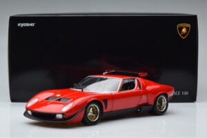 Lamborghini Miura SVR Czerwony Kyosho 1:18 08319RBK Metal — zdjęcie 9 z 9