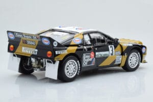 Lancia 037 ESSO #3 F. Tabaton Rally Targa Florio 1985 Kyosho 1:18 08306H Metal — zdjęcie 4 z 8