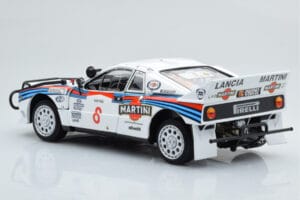 Lancia 037 Martini #8 A. Bettega / M. Perissinot Safari Rally 1985 Kyosho 1:18 08306J Metal — zdjęcie 7 z 8