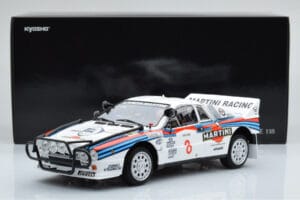 Lancia 037 Martini #8 A. Bettega / M. Perissinot Safari Rally 1985 Kyosho 1:18 08306J Metal — zdjęcie 8 z 8