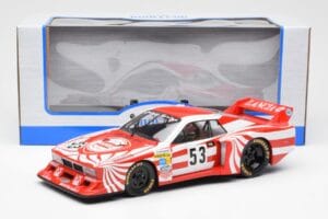 Lancia Beta Montecarlo Gr.5 #53 R. Patrese / E. Cheever 6 Hours of Silverstone 1980 MCG 1:18 MCG18814R Metal — zdjęcie 6 z 6