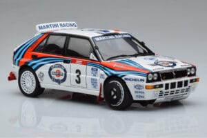 Lancia Delta HF Integrale Evoluzione #3 D. Auriol / B. Occelli Tour de Corse 1992 Kyosho 1:18 08348H Metal — zdjęcie 5 z 9