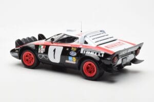 Lancia Stratos HF #1 Lancia Pirelli W. Rohrl / C. Geistdorfer Winners Dynabit Saarland Rallye 1978 Minichamps 1:18 155781701  — zdjęcie 5 z 6