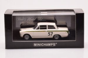 Lotus Cortina Mk1 #57 J. Clark Crystal Palace Winner 1964 Minichamps 1:43 400648257 Metal — zdjęcie 4 z 4