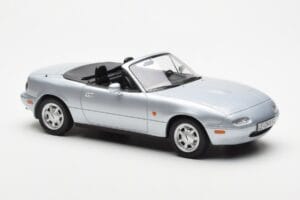 Mazda MX-5 NA Srebrny Norev 1:18 188023 Metal — zdjęcie 5 z 7