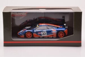 McLaren F1 GTR #33 Gulf Racing R. Bellm / M. Weaver / J-J. Lehto 24 Hours of Le Mans 1996 Minichamps 1:43 530164333 Metal — zdjęcie 4 z 4