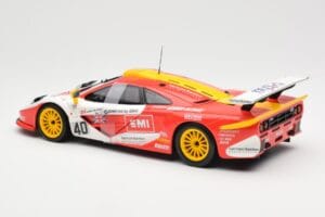 McLaren F1 GTR #40 J. O'Rourke / M. Sugden / P. Auberlein EMI 24 Hours of Le Mans 1996 UT Models 1:18 39820 Metal — zdjęcie 5 z 6
