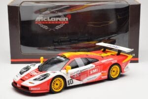 McLaren F1 GTR #40 J. O'Rourke / M. Sugden / P. Auberlein EMI 24 Hours of Le Mans 1996 UT Models 1:18 39820 Metal — zdjęcie 6 z 6