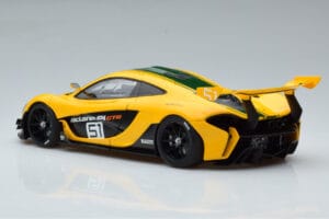 McLaren P1 GTR Żółty Z Zielonymi Paskami AUTOart 1:18 81544 Kompozyt — zdjęcie 6 z 7