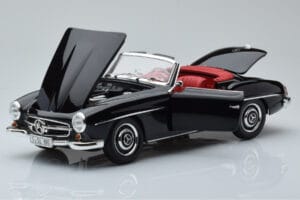 Mercedes 190 SL W121 Kabriolet Czarny Minichamps 1:18 100037030 Metal — zdjęcie 2 z 8