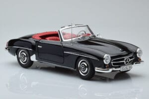 Mercedes 190 SL W121 Kabriolet Czarny Minichamps 1:18 100037030 Metal — zdjęcie 5 z 8