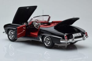 Mercedes 190 SL W121 Kabriolet Czarny Minichamps 1:18 100037030 Metal — zdjęcie 7 z 8