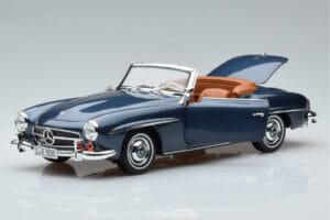Mercedes 190 SL W121 Roadster Niebieski Norev 1:18 B66040625 Metal — zdjęcie 2 z 8