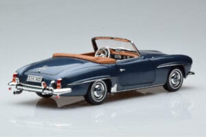 Mercedes 190 SL W121 Roadster Niebieski Norev 1:18 B66040625 Metal — zdjęcie 3 z 8