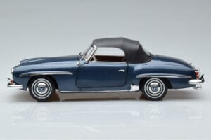 Mercedes 190 SL W121 Roadster Niebieski Norev 1:18 B66040625 Metal — zdjęcie 4 z 8
