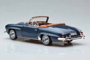 Mercedes 190 SL W121 Roadster Niebieski Norev 1:18 B66040625 Metal — zdjęcie 7 z 8