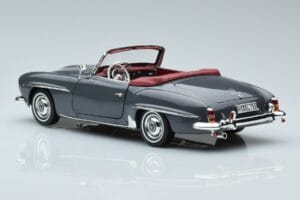 Mercedes 190 SL W121 Roadster Szary Norev 1:18 183402 Metal — zdjęcie 6 z 8