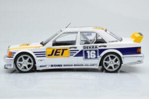 Mercedes 190E 2.5-16 W201 EVO 1 Jet #16 F. Biela Team Ms-Jet Racing DTM 1990 Minichamps 1:18 155903616 Metal — zdjęcie 3 z 6