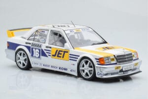 Mercedes 190E 2.5-16 W201 EVO 1 Jet #16 F. Biela Team Ms-Jet Racing DTM 1990 Minichamps 1:18 155903616 Metal — zdjęcie 4 z 6