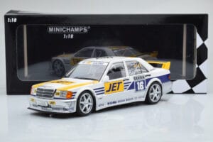 Mercedes 190E 2.5-16 W201 EVO 1 Jet #16 F. Biela Team Ms-Jet Racing DTM 1990 Minichamps 1:18 155903616 Metal — zdjęcie 6 z 6