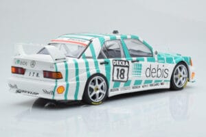 Mercedes 190E 2.5-16 W201 EVO 2 Debis #18 F. Giroix Team Zackspeed DTM 1991 Minichamps 1:18 155913618 Metal — zdjęcie 2 z 6