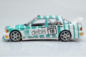 Mercedes 190E 2.5-16 W201 EVO 2 Debis #18 F. Giroix Team Zackspeed DTM 1991 Minichamps 1:18 155913618 Metal — zdjęcie 3 z 6