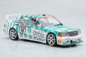 Mercedes 190E 2.5-16 W201 EVO 2 Debis #18 F. Giroix Team Zackspeed DTM 1991 Minichamps 1:18 155913618 Metal — zdjęcie 4 z 6
