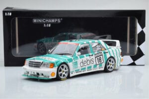 Mercedes 190E 2.5-16 W201 EVO 2 Debis #18 F. Giroix Team Zackspeed DTM 1991 Minichamps 1:18 155913618 Metal — zdjęcie 6 z 6