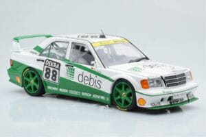 Mercedes 190E 2.5-16 W201 EVO 2 Debis #88 B. Schneider Team Zackspeed DTM 1991 Minichamps 1:18 155913688 Metal — zdjęcie 4 z 6