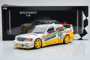Mercedes 190E 2.5-16 W201 EVO 2 Karcher #11 J. Laffite Team Maas-Schons DTM 1992 Minichamps 1:18 155923611 Metal — zdjęcie 6 z 6