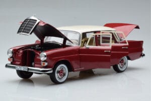 Mercedes 200 W110 Czerwony Norev 1:18 183706 Metal — zdjęcie 2 z 7