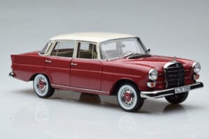 Mercedes 200 W110 Czerwony Norev 1:18 183706 Metal — zdjęcie 6 z 7