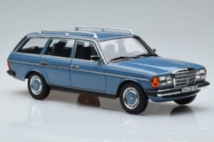 Mercedes 200T S123 Niebieski Norev 1:18 183737 Metal — zdjęcie 5 z 7