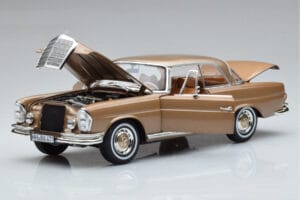 Mercedes 250 SE Coupe W111 Złoty Metaliczny Norev 1:18 183759 Metal — zdjęcie 2 z 7