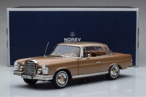 Mercedes 250 SE Coupe W111 Złoty Metaliczny Norev 1:18 183759 Metal — zdjęcie 7 z 7