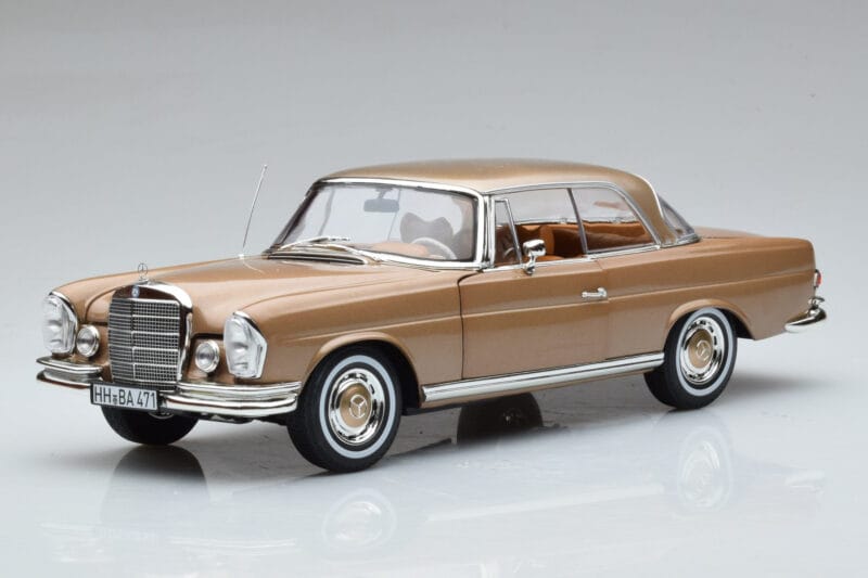 Mercedes 250 SE Coupe W111 Złoty Metaliczny Norev 1:18 183759 Metal