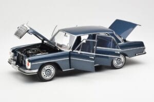 Mercedes 280 SE W108 Ciemnoniebieski Metalik Norev 1:18 183534 Metal — zdjęcie 2 z 8