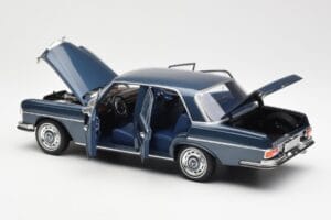 Mercedes 280 SE W108 Ciemnoniebieski Metalik Norev 1:18 183534 Metal — zdjęcie 5 z 8